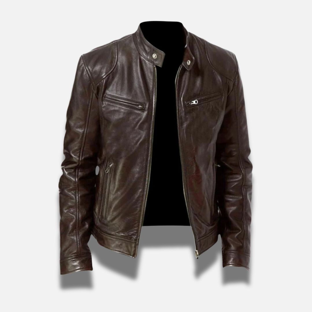 Skylar™ | Timeless Leather Jacket