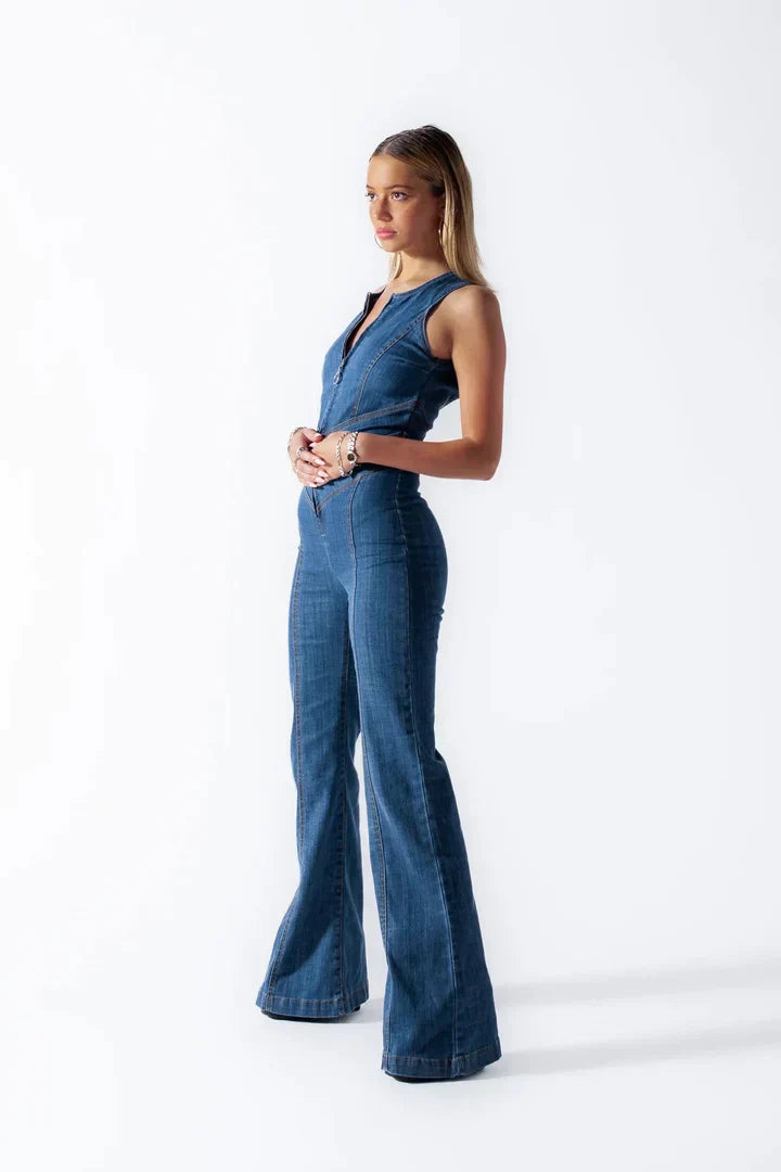 Skylar™  | Denim Jumpsuit