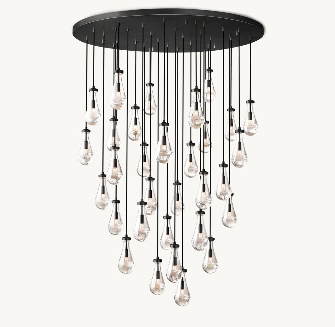 Luxury Raindrop Staircase Chandelier