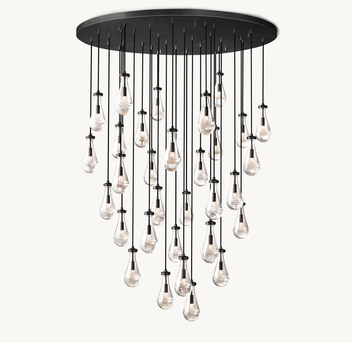 Luxury Raindrop Staircase Chandelier