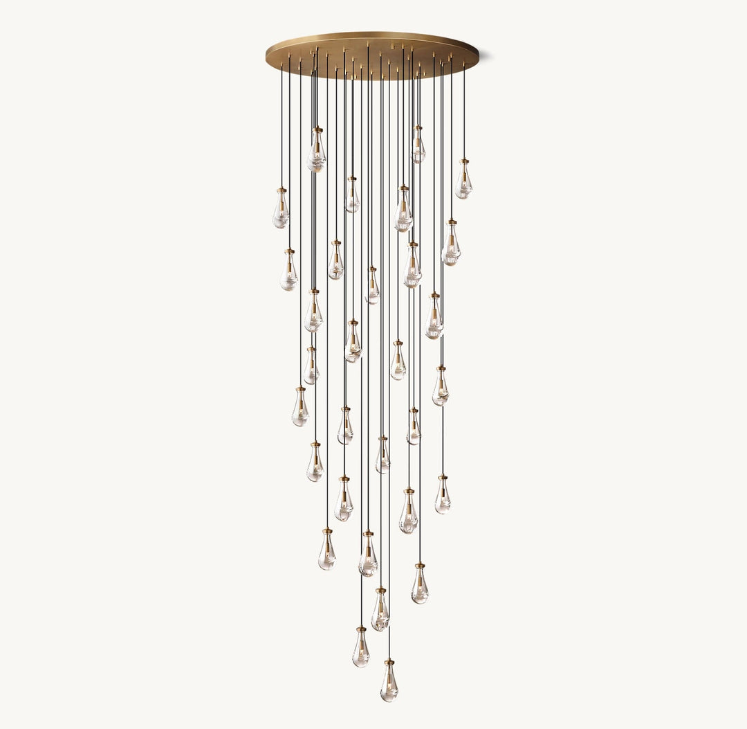 Luxury Raindrop Staircase Chandelier