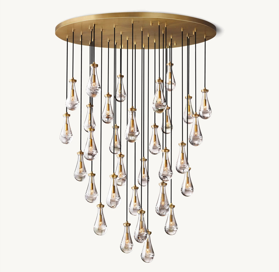 Luxury Raindrop Staircase Chandelier