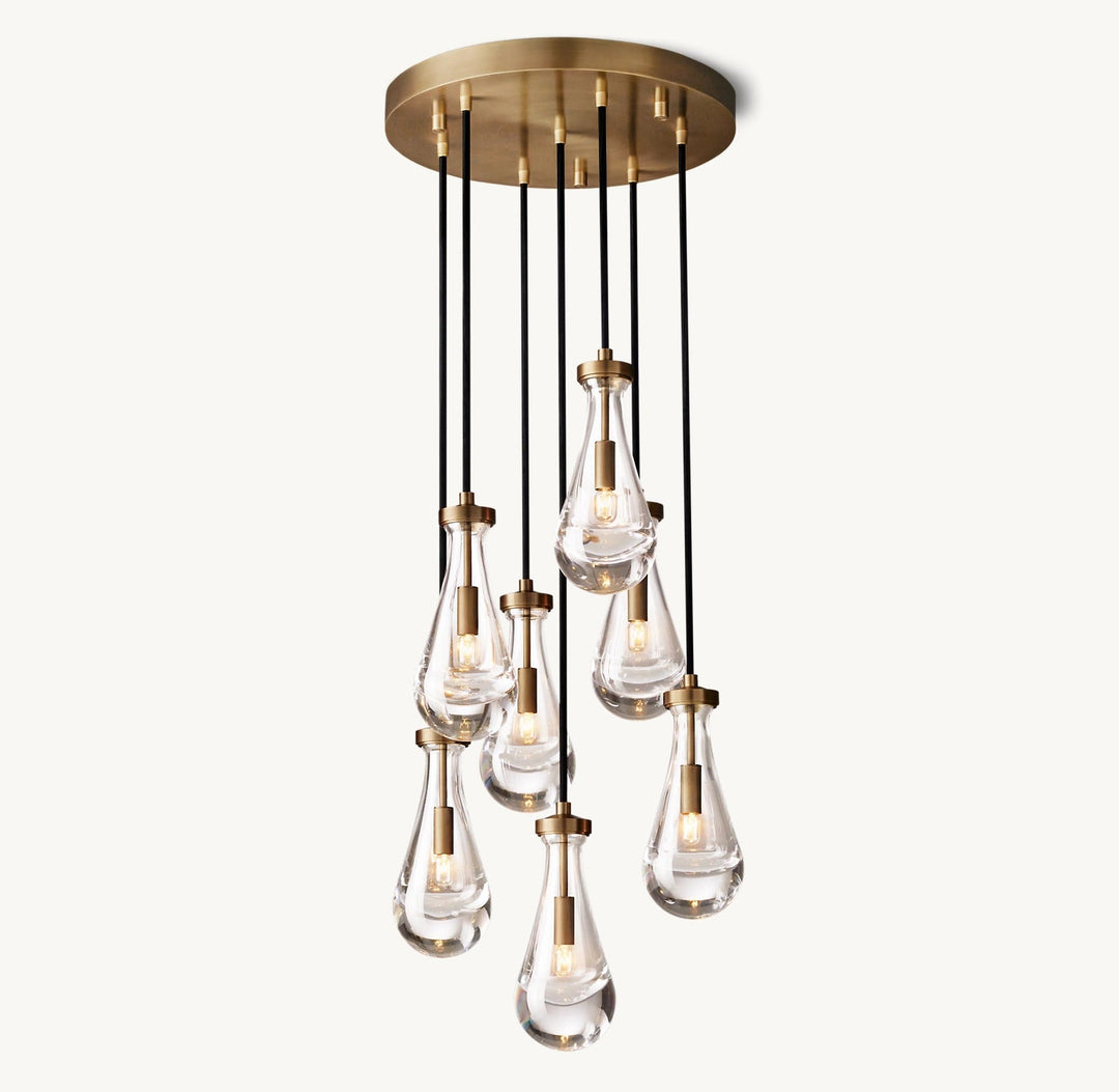 Luxury Raindrop Staircase Chandelier