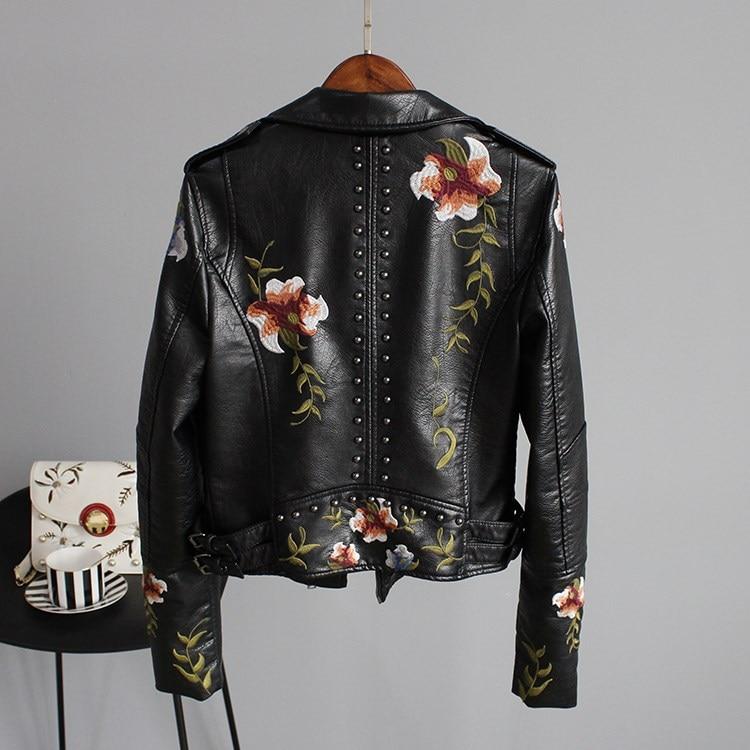 Skylar™ | Floral Leather Jacket