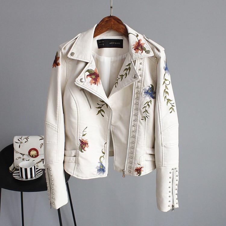 Skylar™ | Floral Leather Jacket