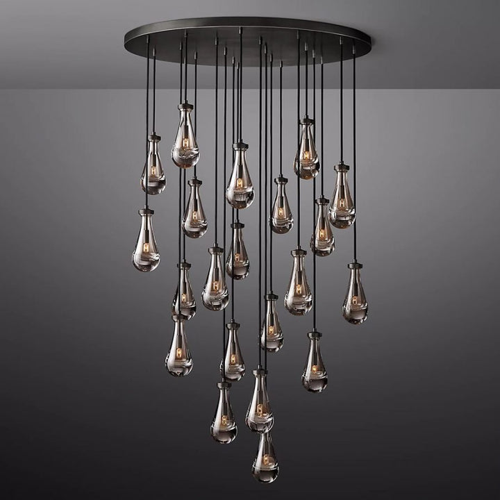 Luxury Raindrop Staircase Chandelier