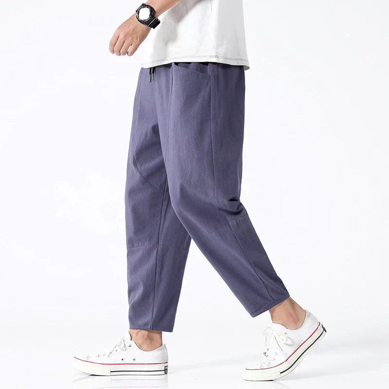 Skylar™ |  SOLID LINEN TROUSERS