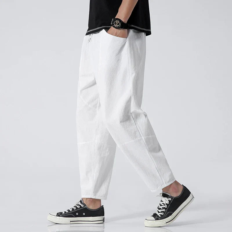 Skylar™ |  SOLID LINEN TROUSERS