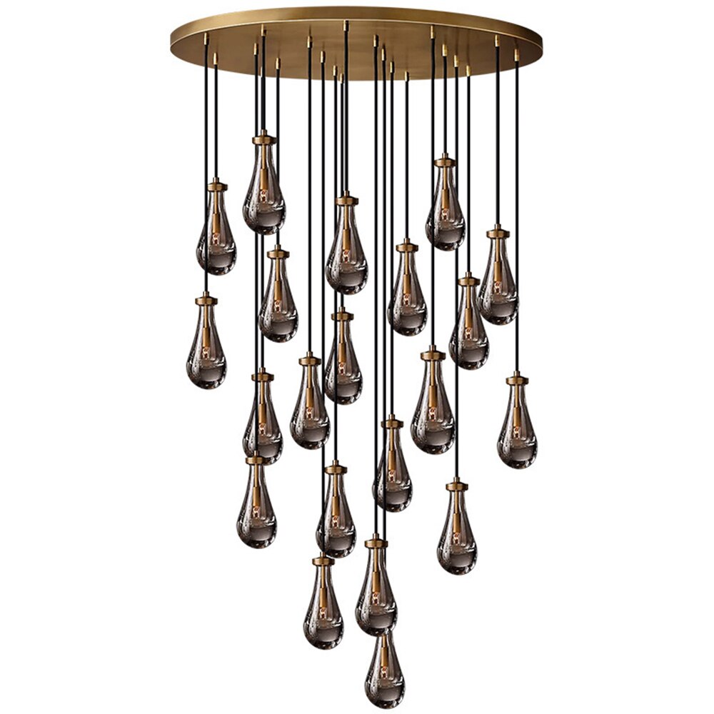 Luxury Raindrop Staircase Chandelier