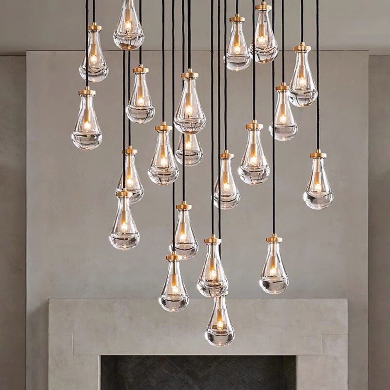 Post-Modern Teardrop Chandelier